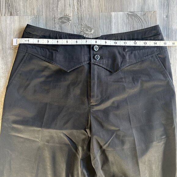 Mihoko Saito Black Dress Long Flare Pants Japanese Size 42 - Picture 4 of 11